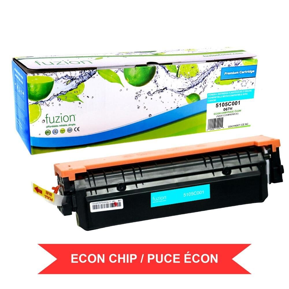 Canon 5105C001 (067H) w/ ECON chip Compatible Toner High Yield - Cyan