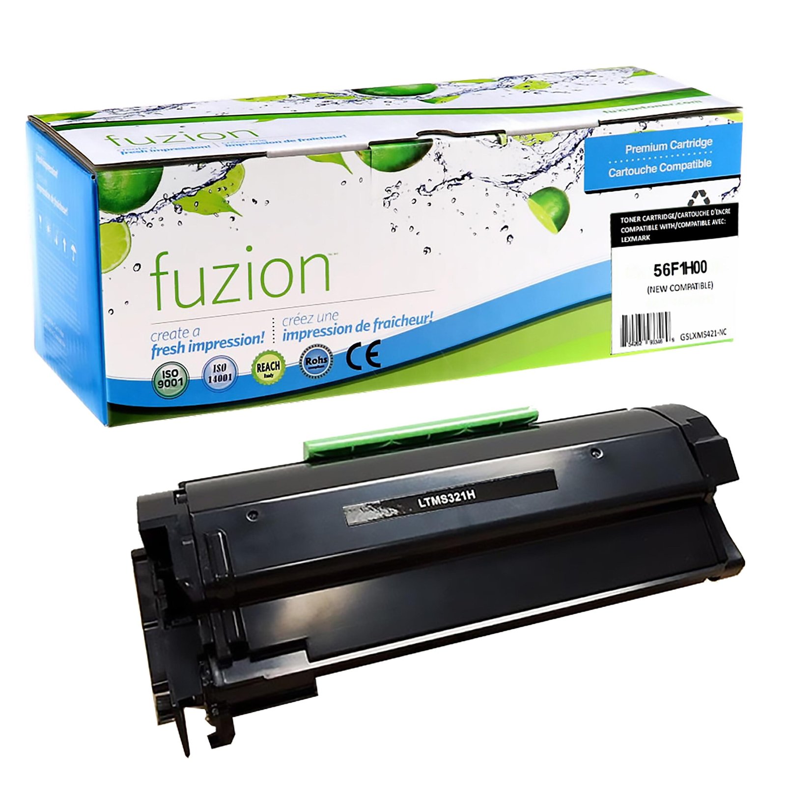 Lexmark 56F1H00 Compatible Toner High Yield - Black