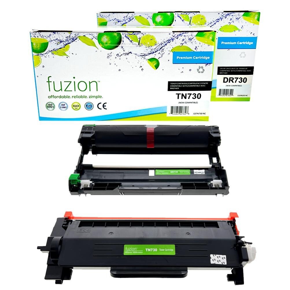 Brother TN730 / DR730 Compatible Toner & Drum Combo