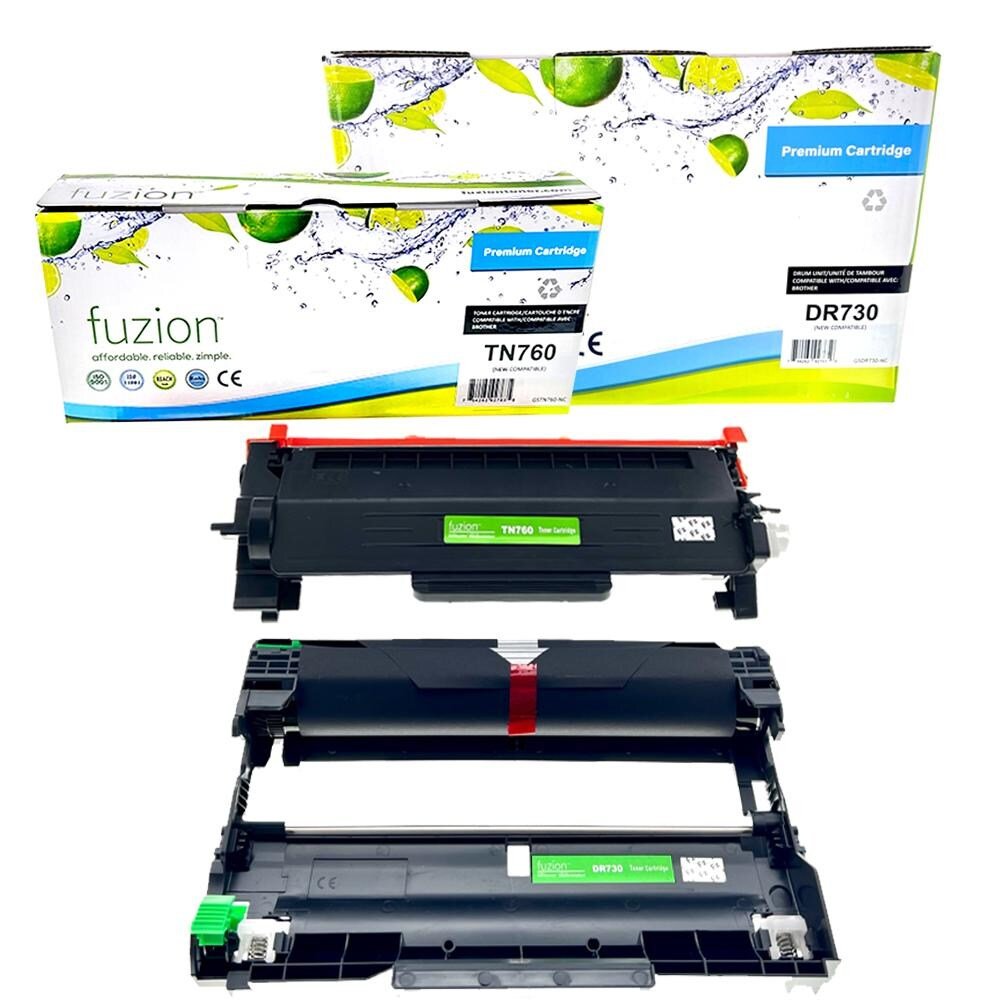 Brother TN760 / DR730 Compatible Toner & Drum Combo