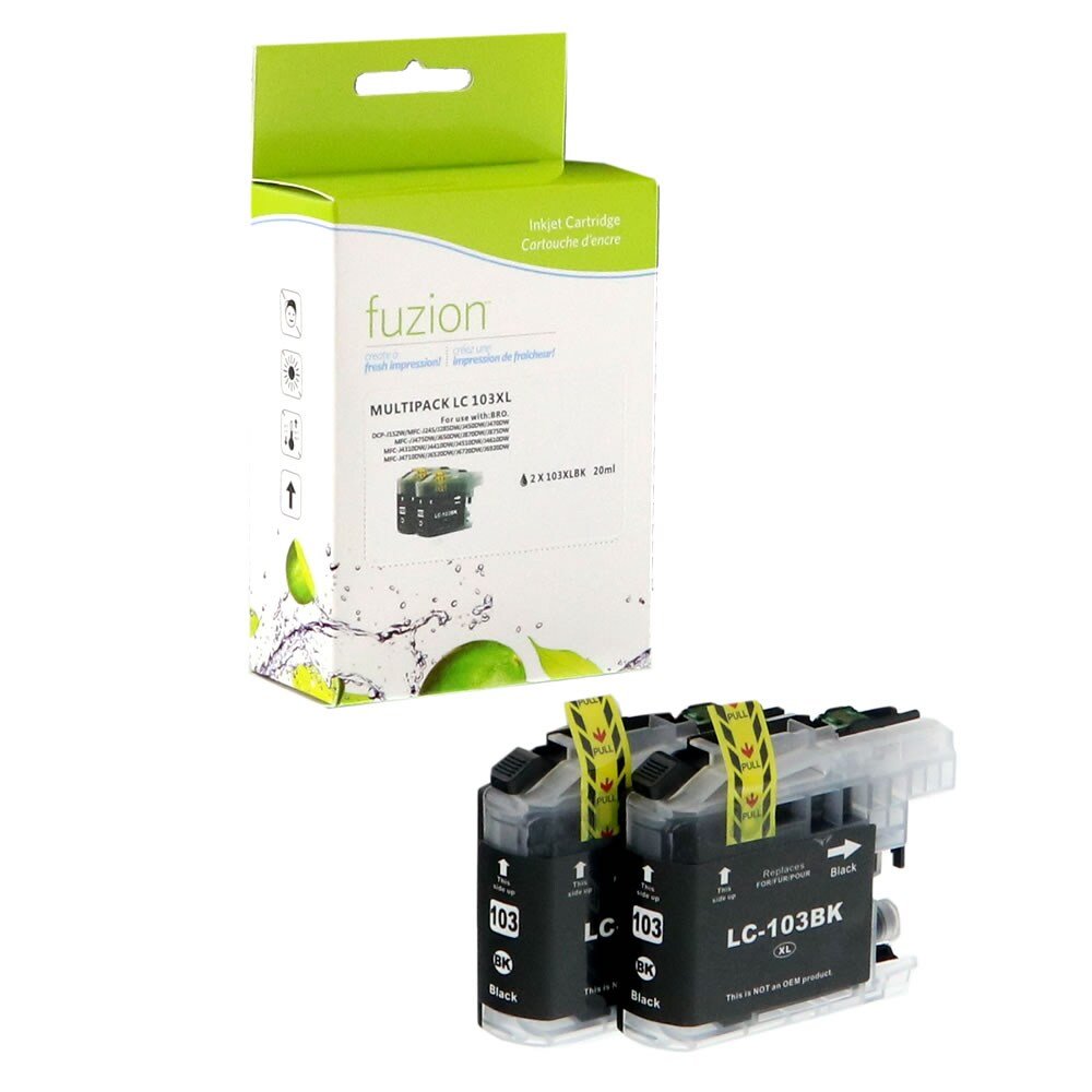 Brother LC1032PKS Compatible Inkjets - 2/Black